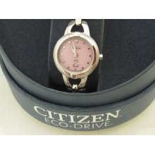 Estate Pink Ladies Citizens Stainless Steel Wrist Watch
