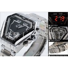 Fashion Waterproof Electric Watch Mens Sport Wrist Watch 2168