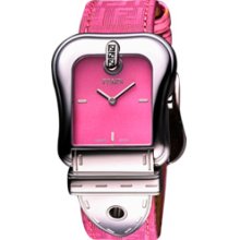 Fendi' B. Watch Fendi Ladies - Pink Dial Stainless Steel Case Quartz Movement F370177F