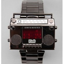 Flud Boombox Watch: Charcoal One Size Mens Watches