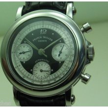 Franck Muller 39 Mm Chronograph 7000 Cc Automatic Cal. Fm.7000 Steel Watch