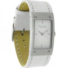 French Connection Ladies Watch - Fc1087ss White Leather Strap