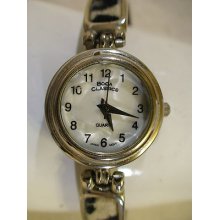 Funky Mofp Face Faux Fur Band Boca Classics Ladies Quartz Watch Works (c1)