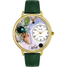 G-0910005 Birthstone Jewelry: May Birthstone Watch in Gold