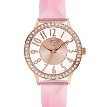 G by GUESS Pink and Rose Gold-Tone Watch