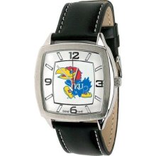 Game Time Black Col-Ret-Kan Ncaa Men'S Col-Ret-Kan Retro Series Kansas Jayhawks Watch