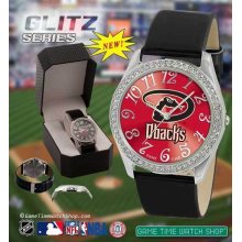 Game Time Glitz Series Team Logo Watch Patent leather strap Gift Box Most MLB