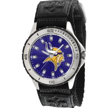 Game Time Men's NFL Minnesota Vikings Veteran Series Watch, Black