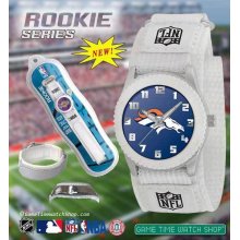 Game Time Youth Watch w/ Official Logo of your favorite NFL Team White Velcro