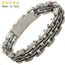 Gent's Stainless Steel Bracelet Made in Italy