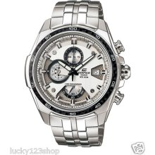 Genuine Casio Stainless Steel Case And Band Watch 100m Edifice Ef-565d-7a