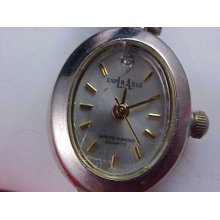Genuine Diamond Quartz-LA EXPRESS Designer Bracelet Ladies Watch