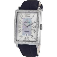 Gevril Women's 6207NL Glamour Automatic Blue Diamond Watch ...