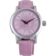 Gio Monaco Women's 160-A oneOone Automatic Pink Alligator Leather ...