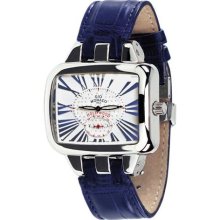 Gio Monaco Women's 218-A Hollywood Rectangular Blue Alligator Lea ...