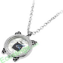 Good Jewelry Elegant Necklace Flier Pig Crystal Quartz Watch