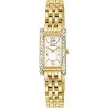 Gorgeous Very Attractive Gold-tone Citizen Eco-drive Women's Watch Eg202257a