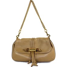 Gucci Croisette Tan Leather Clutch Handbag
