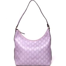 Gucci Guccissima Lavender Leather Hobo Handbag - 257282