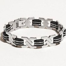 Guess Men's Stainless Steel Woven Bracelet (bnwt)
