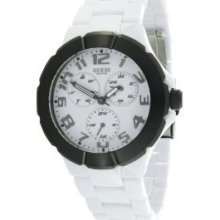 Guess Rush White Dial And Strap Watch W11594g4