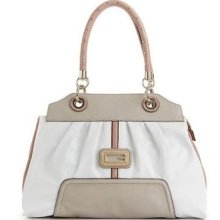 Guess Sauvage Satchel, Handbag, White Multi, Vg355805,