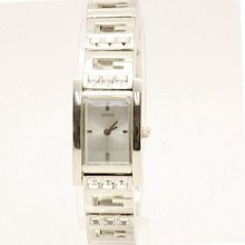 Guess Women's G-iconic Sophistication Silver Stainless Steel Analog Watch