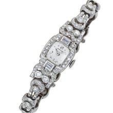 Hamilton Platinum Womens Watch With 135 Diamonds