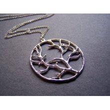 Handcrafted Silver Tree of Life Pendant Necklace