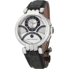 Harry Winston Men's Premier Excenter Triple Retrograde Chronograph Watch 200-MCRA39WL-W