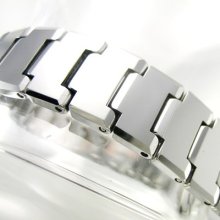 Heavy 80g Tungsten Carbide Mens Link Bracelet