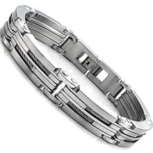 Heavy Stainless Steel Mens Bracelet
