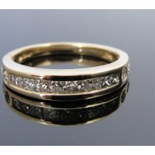 Hidden Gems, Unique Channel Set Diamond Wedding Band with hidden stones RGDI345D