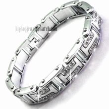 High Quality HIP HOP Men's Stainless Steel Bracelet #SB-S17