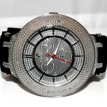 Ice Mania Real Diamond Watch Mens 0.12ct Extra Bands Silver Dial Jino Rodeo Ice Mania Real Diamond Watch Mens 0.12ct Extra Bands Silver Dial Jino Rodeo