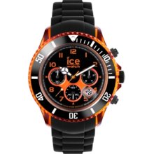Ice-Watch Watch, Mens Chronograph Ice-Chrono Electrik Black Silicone S