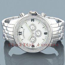 Iced Out Mens Diamond Watch 0.20 Ct
