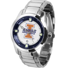 Illinois Illini Mens Titan Steel Watch