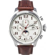 IN1616CR Ingersoll Mens Buffalo III Cream Brown Watch