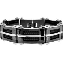 Inox Steel Black Plated Cable Link Bracelet
