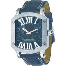 Italico Men's ITIS01-F Imperatore Tonneau Black Marbleized Dial L ...