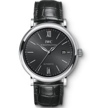 IWC Men's Portofino Black Dial Watch IW356502