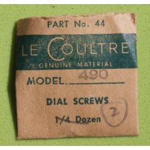 Jaeger Lecoultre 490 Watch 2 Dial Screws Genuine Jlc Vintage Part 44
