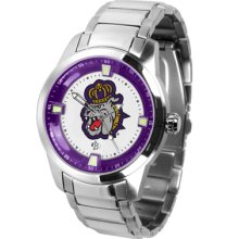 James Madison Logo- Mens Titan Steel Watch