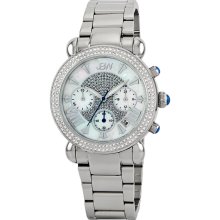 JBW Women's Stainless Steel Diamond 'Victory' Watch (Stainless Steel)