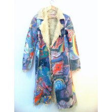 Jet Set Medium Long Multi-color Winter Coat