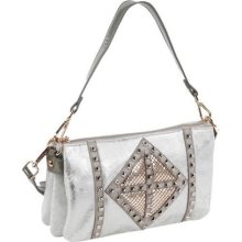 Joanne Metallic Geometrics Shoulder Bag