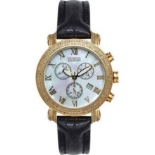 Joe Rodeo Diamond Watch 1.75ct White MOP Yellow Gold