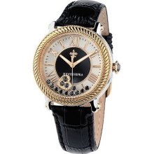 Judith Ripka Odyssey Diamonique Stainless Steel & Leather Watch - Black - One Size