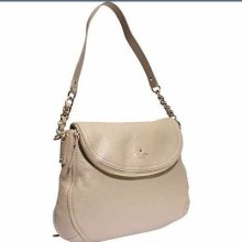 Kate Spade Cobble Hill Penny Soft Pebbled Leather Shoulder Bag $348 Oyster